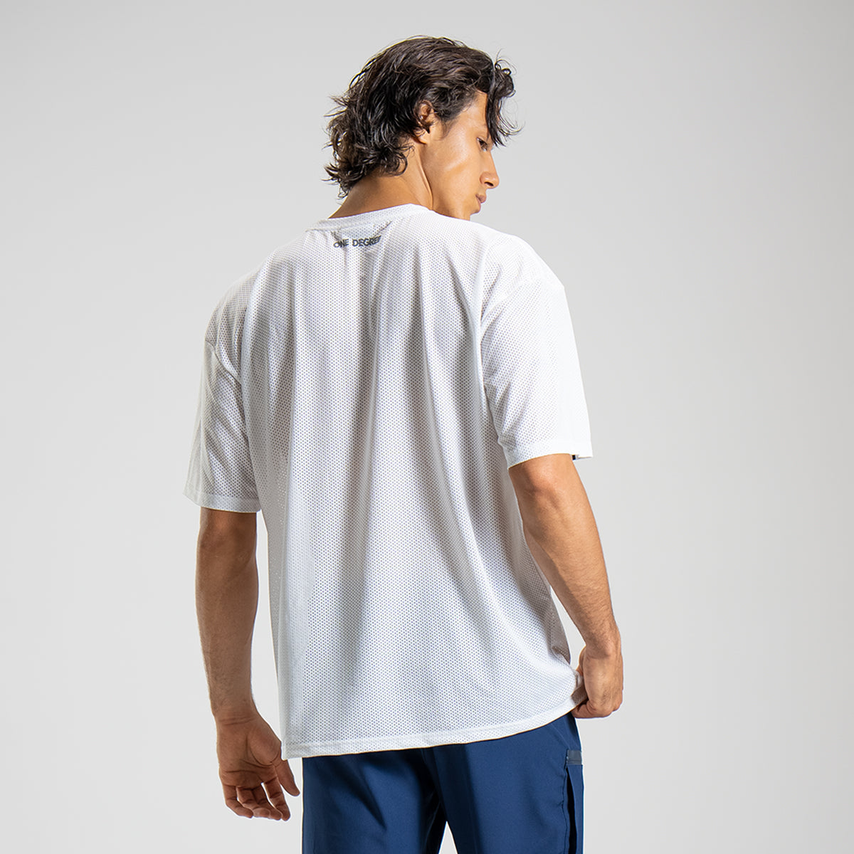 White Ultra light performance Mesh tee