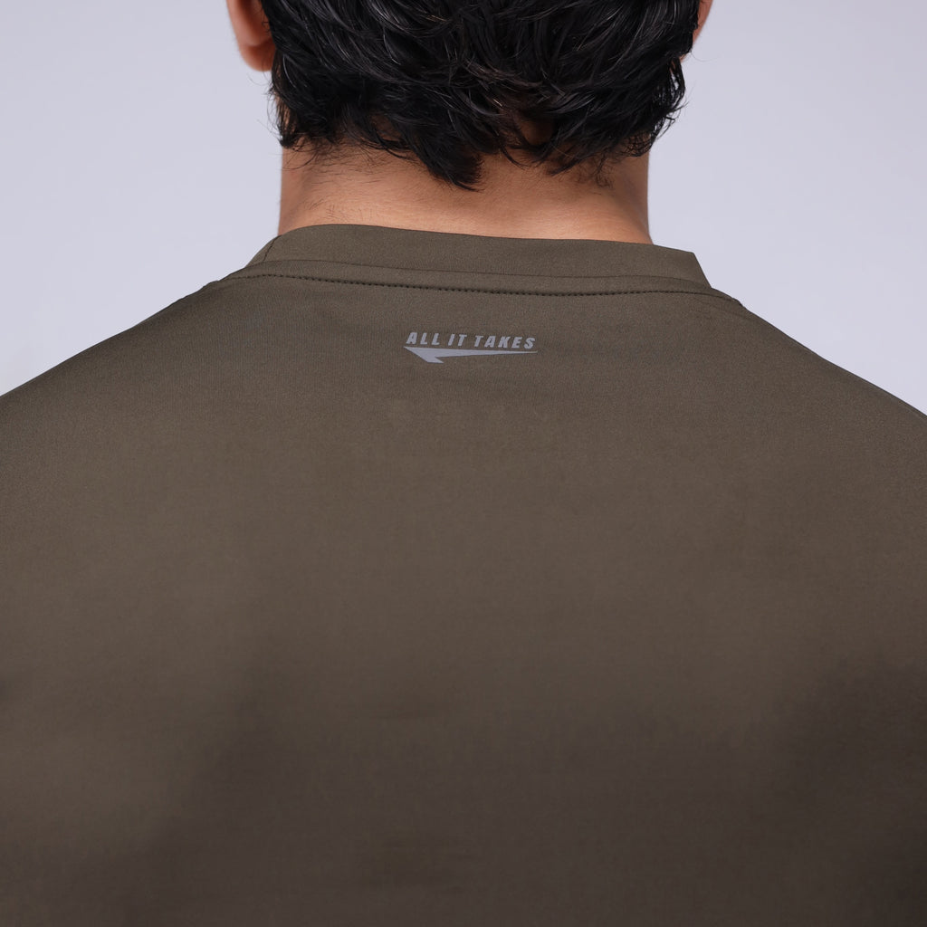 Olive One Degree Performance Tee