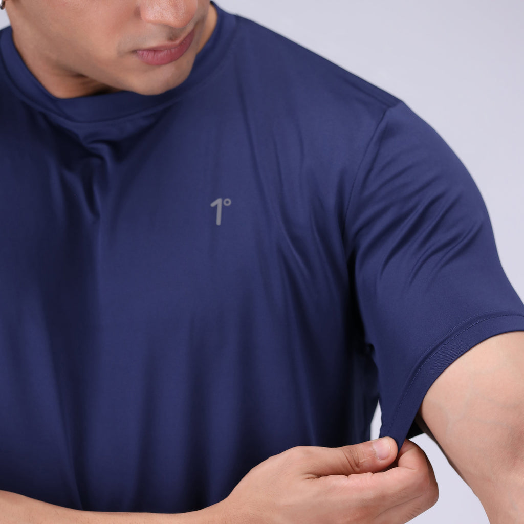 Navy One Degree Performance Tee