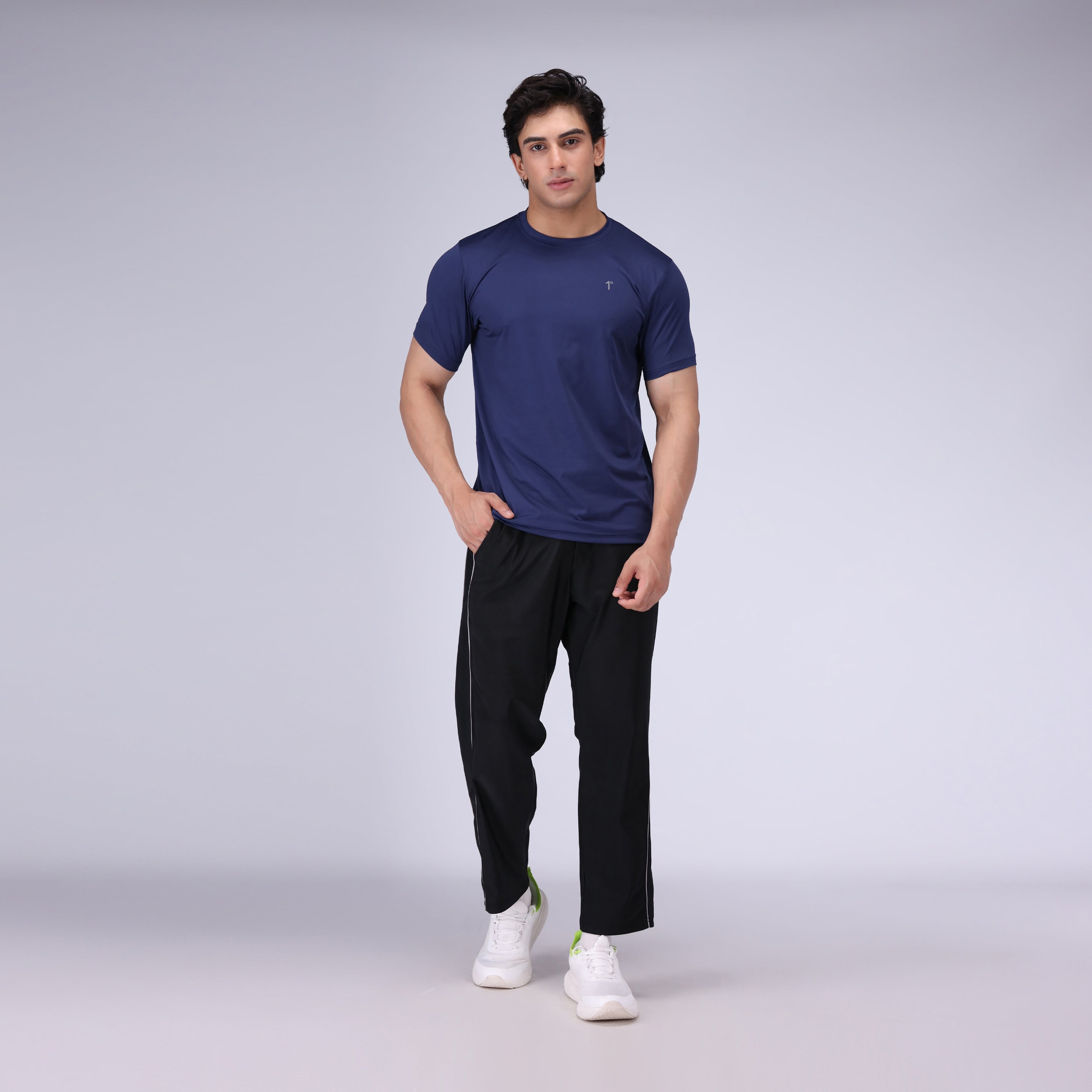 Navy One Degree Performance Tee