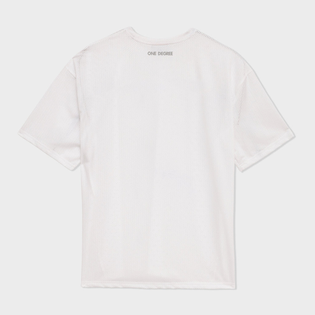White Ultra light performance Mesh tee