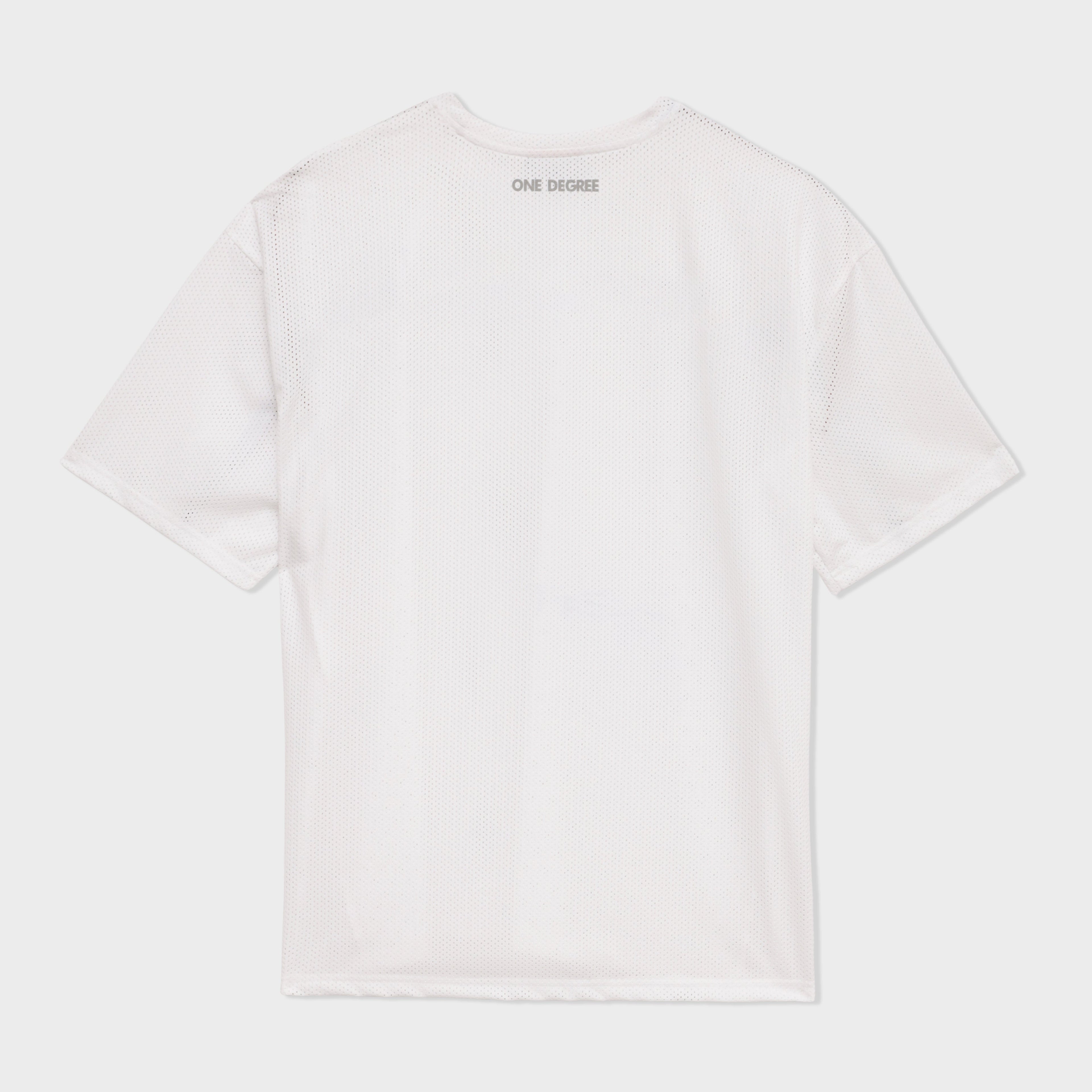 White Ultra light performance Mesh tee