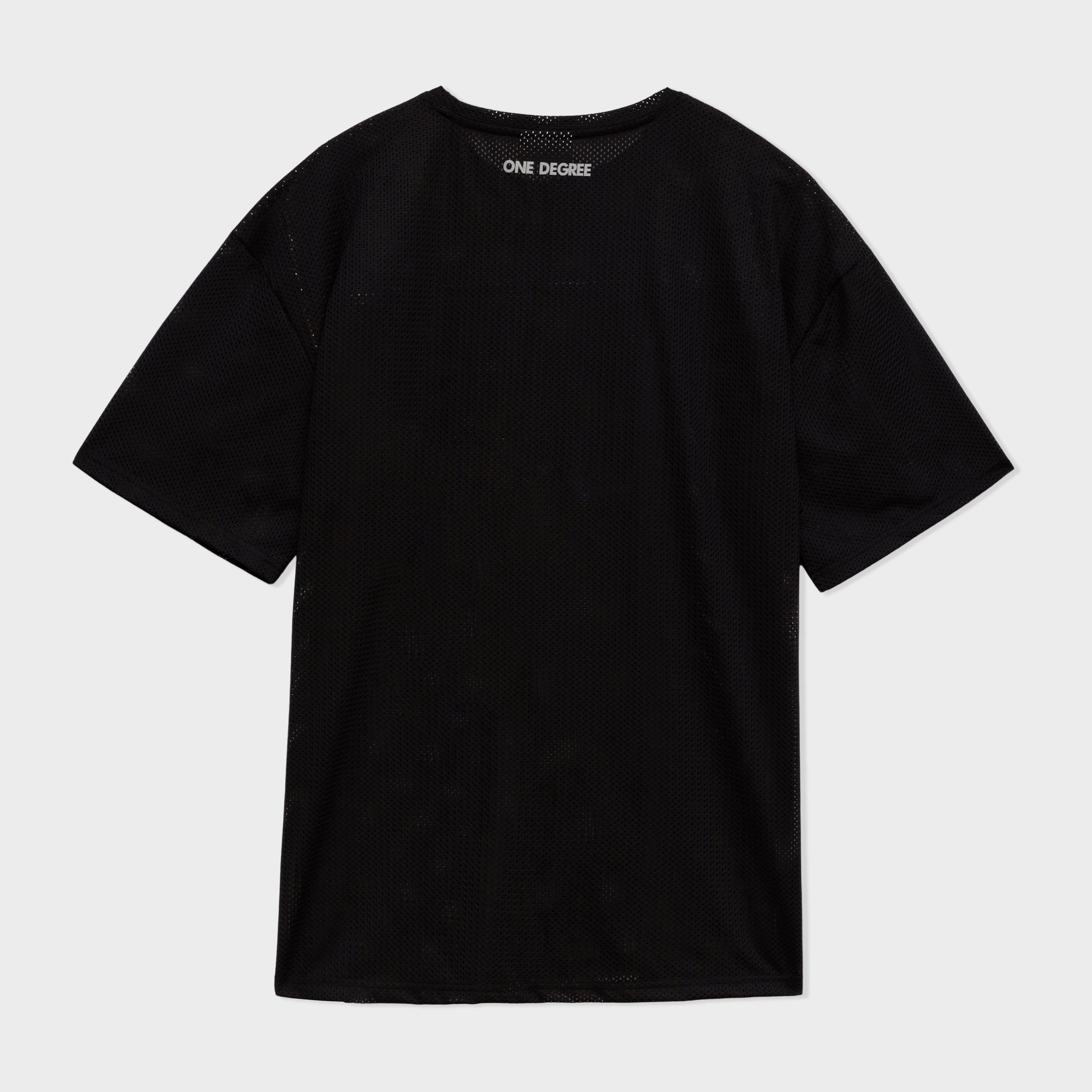 Black Ultra light performance Mesh tee