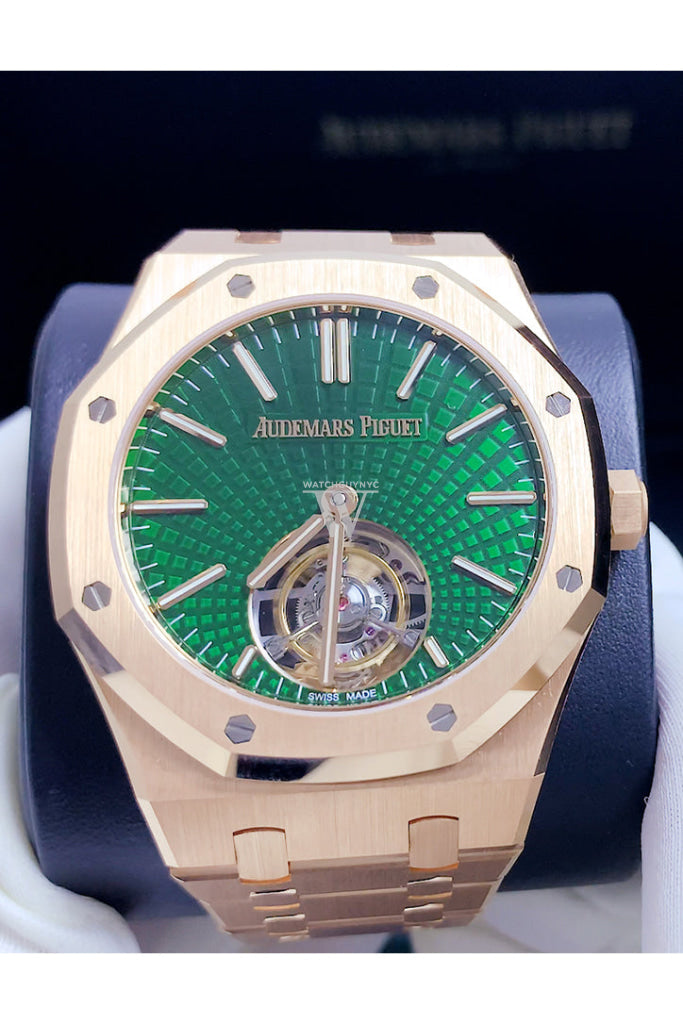 Audemars Piguet Royal Oak 41 Flying Tourbillon Rose Gold Green Dial 26533OR.OO.1220OR.01 DCM