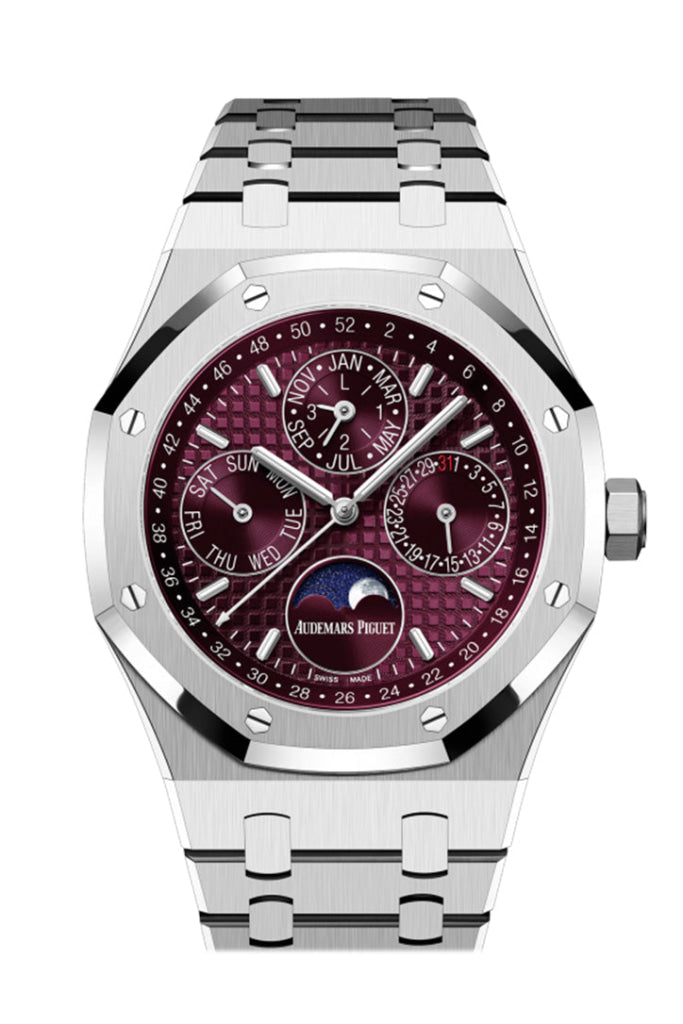 Audemars Piguet Royal Oak Purple Dial White Gold Watch 26574BC.OO.1220BC.01