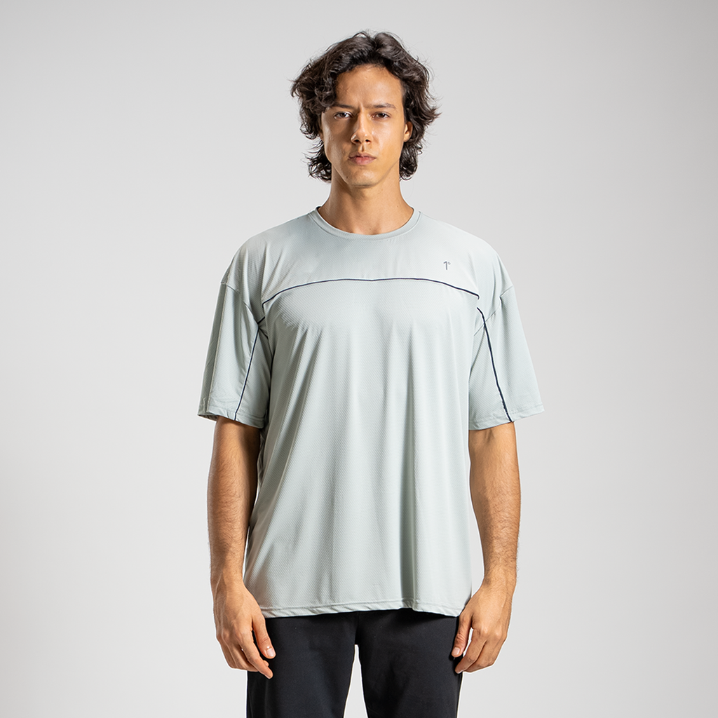 Grey Ultra light performance Mesh tee