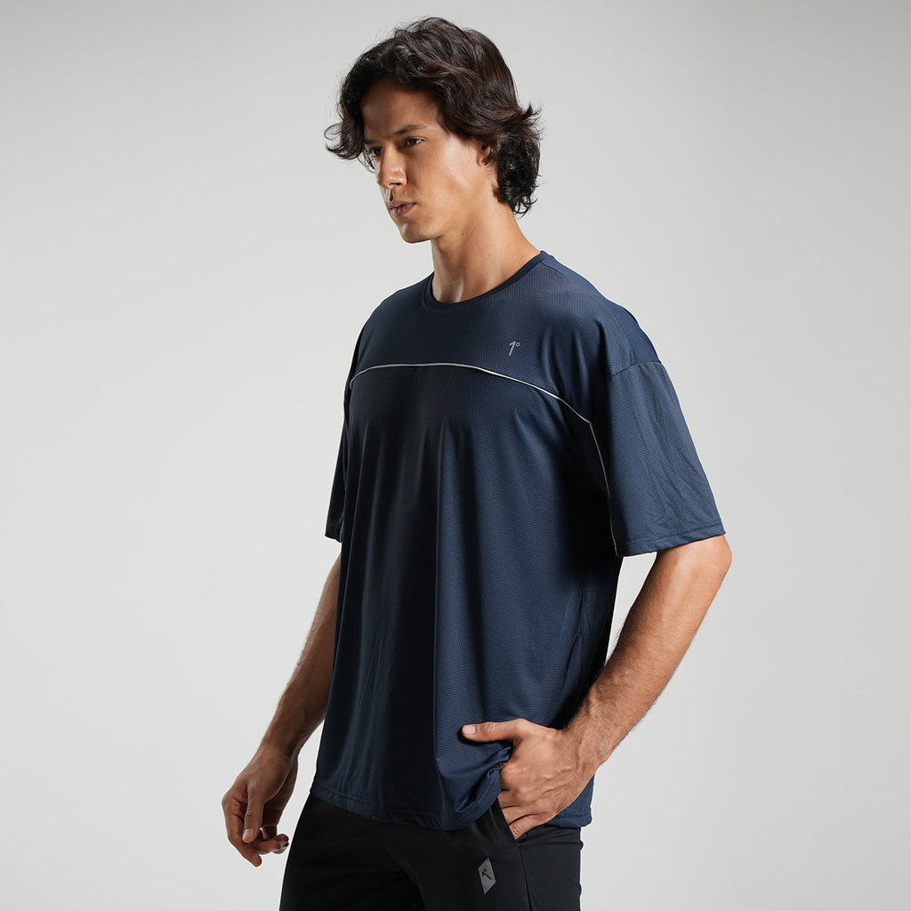 Navy Ultra light performance Mesh tee