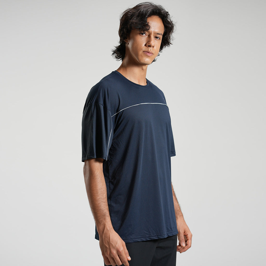 Navy Ultra light performance Mesh tee
