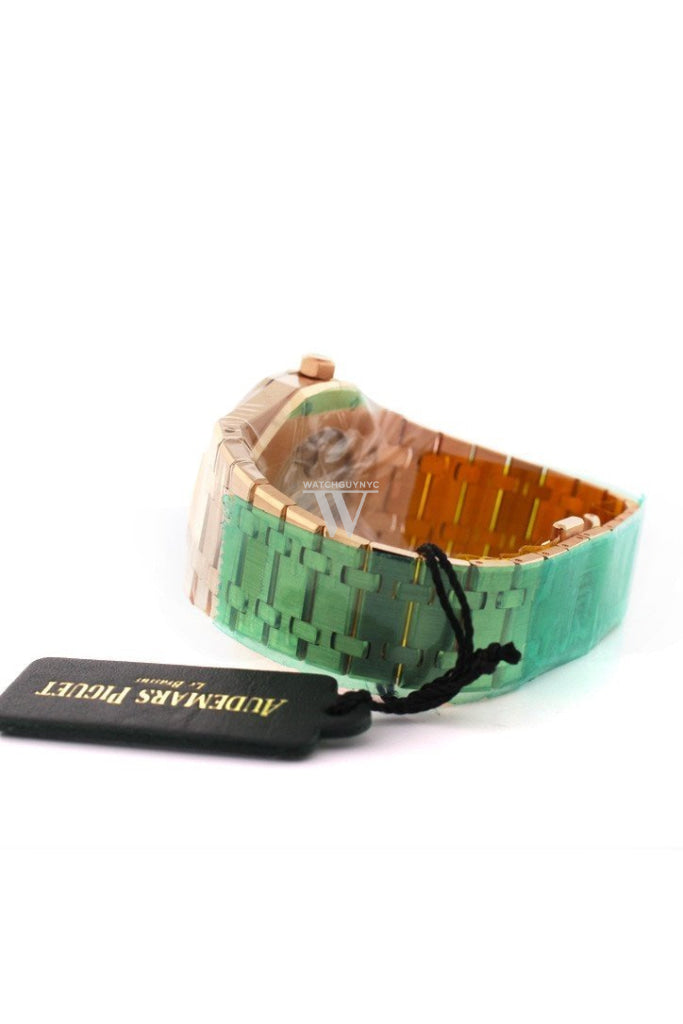 Audemars Piguet Royal Oak Black Dial 41Mm Pink Gold Watch 15400Or.oo.1220Or.01