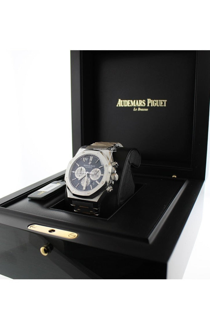 Audemars Piguet Royal Oak Chronograph 41Mm Blue Dial Stainless Steel Watch 26331St.oo.1220St.01
