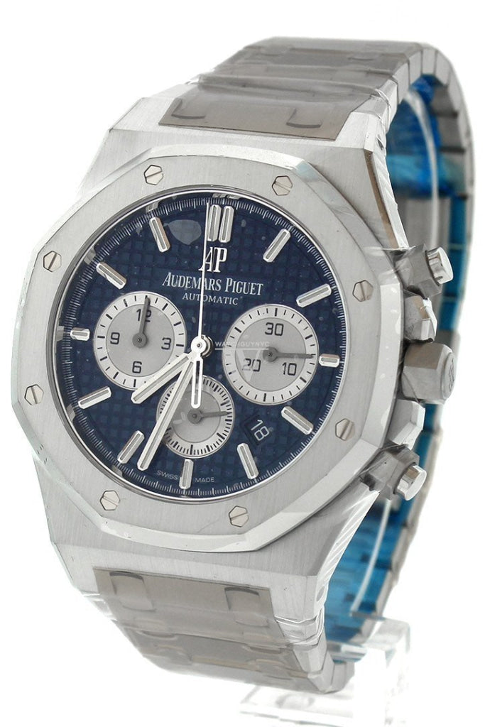 Audemars Piguet Royal Oak Chronograph 41Mm Blue Dial Stainless Steel Watch 26331St.oo.1220St.01
