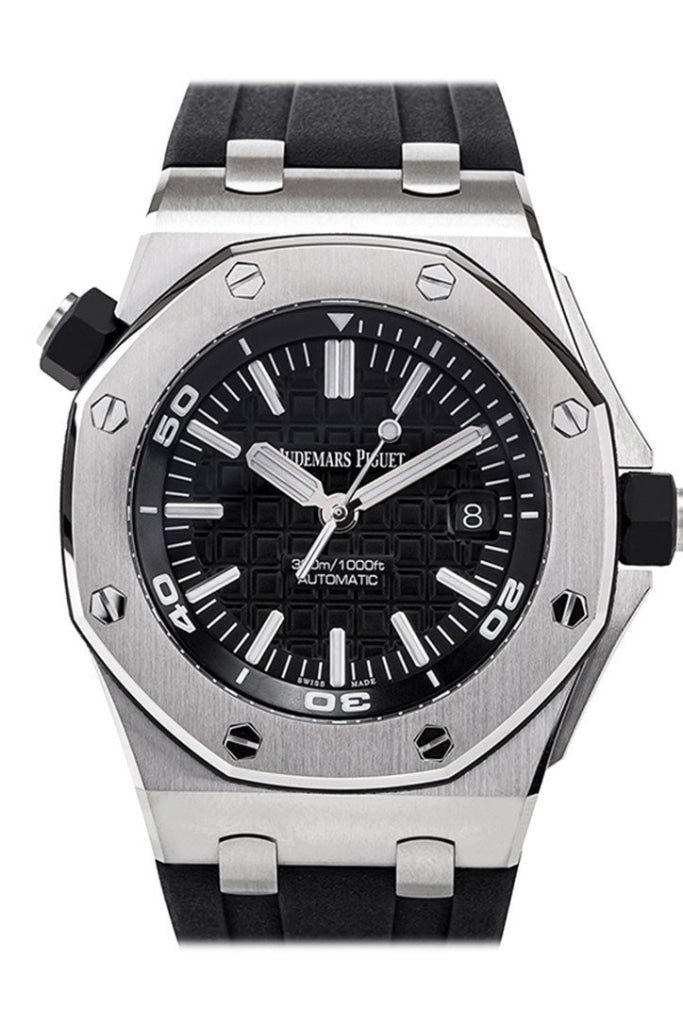 Audemars Piguet Royal Oak Offshore Diver Black Dial Rubber Mens Watch 15710St.oo.a002Ca.01 / None