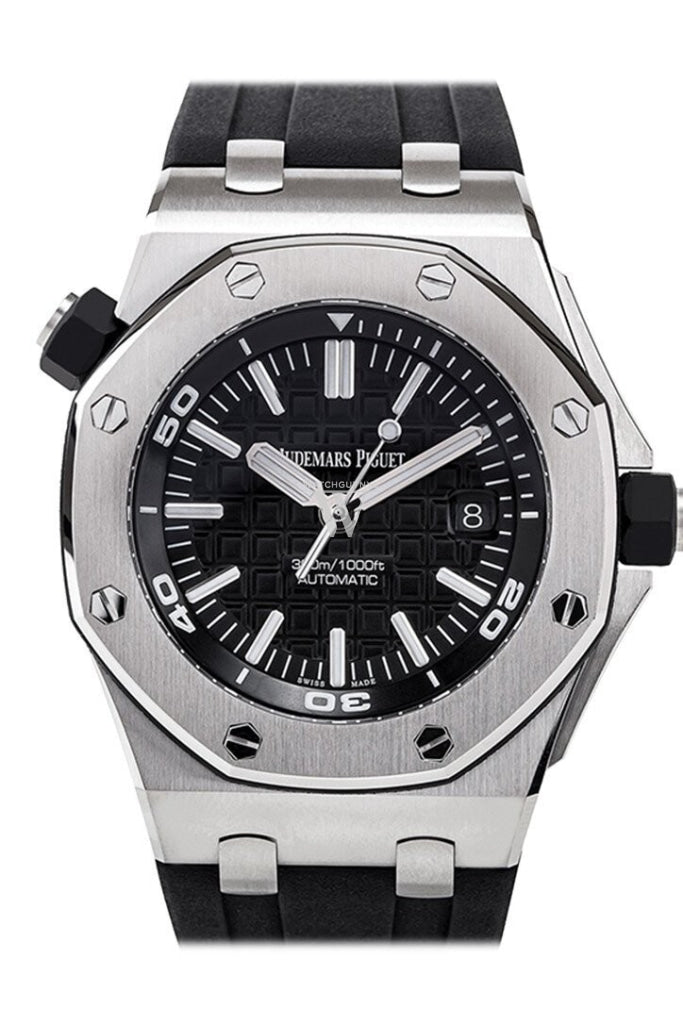 Audemars Piguet Royal Oak Offshore Diver Black Dial Rubber Mens Watch 15710St.oo.a002Ca.01 / None