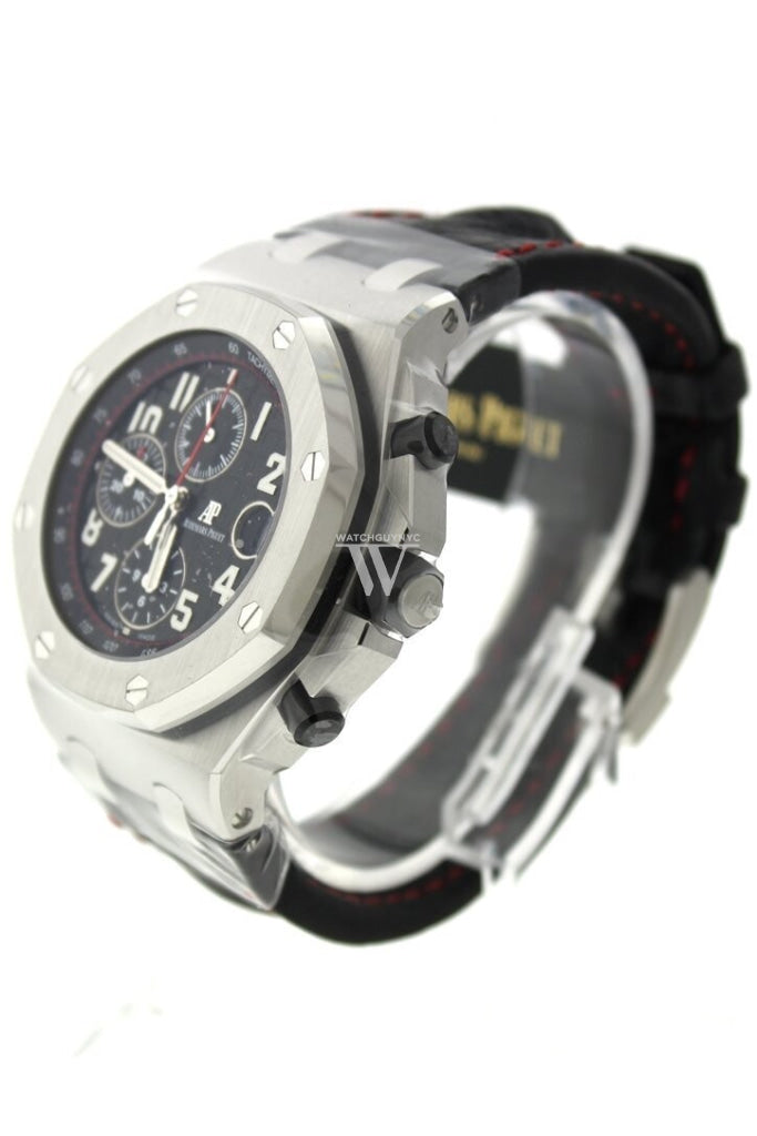 Audemars Piguet Royal Oak Offshore Vampire Black Dial Alligator Leather Mens Watch