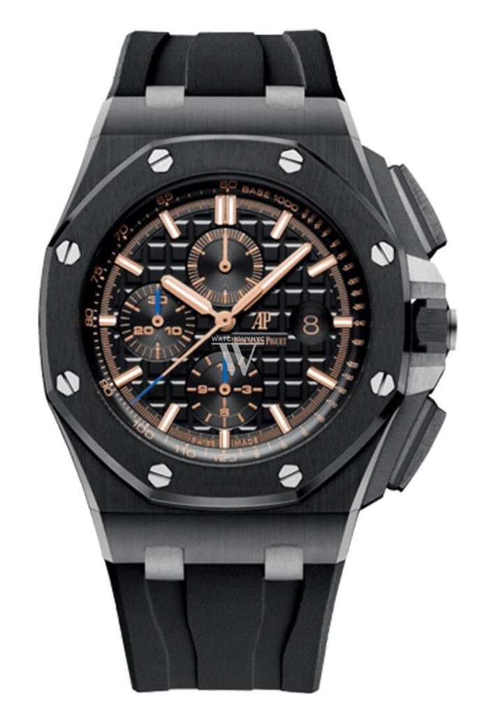 Audemars Piguet Royal Oak Offshore Black Chronograph Dial Ceramic Watch 26405Ce.oo.a002Ca.02