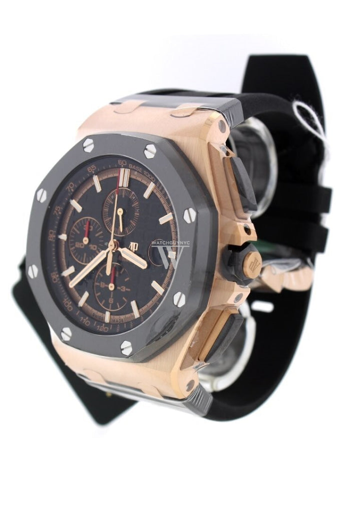 Audemars Piguet Royal Oak Offshore Black Mega Tapisserie Chronograph Dial Mens Watch