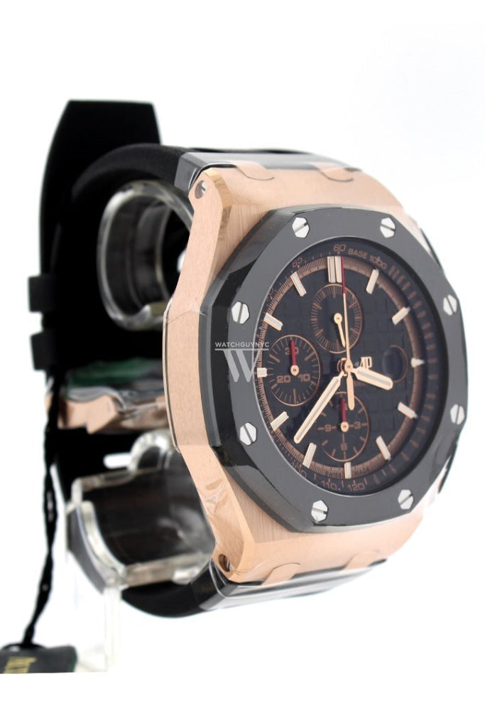 Audemars Piguet Royal Oak Offshore Black Mega Tapisserie Chronograph Dial Mens Watch