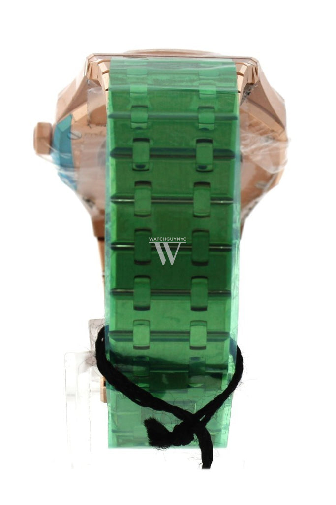 Audemars Piguet Royal Oak 41Mm White Dial Pink Gold Watche 15400Or.oo.1220Or.02 Watch