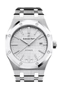 Audemars Piguet Royal Oak 41Mm Rhodium-Toned Dial Titanium Bracelet Mens Watch 15403Ip.oo.1220Ip.01