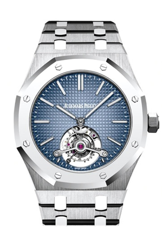 Audemars Piguet Royal Oak 41Mm Smoked Blue Dial Dial Titanium Mens Watch 26510Ip.oo.1220Ip.01