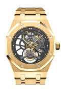 Audemars Piguet Royal Oak 41Mm Tourbillon Extra- Thin Slate Grey Skeleton Dial 18K Yellow Gold Mens