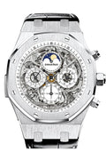 Audemars Piguet Royal Oak Openworked Grande Complication Sapphire Titanium Black Alligator Strap