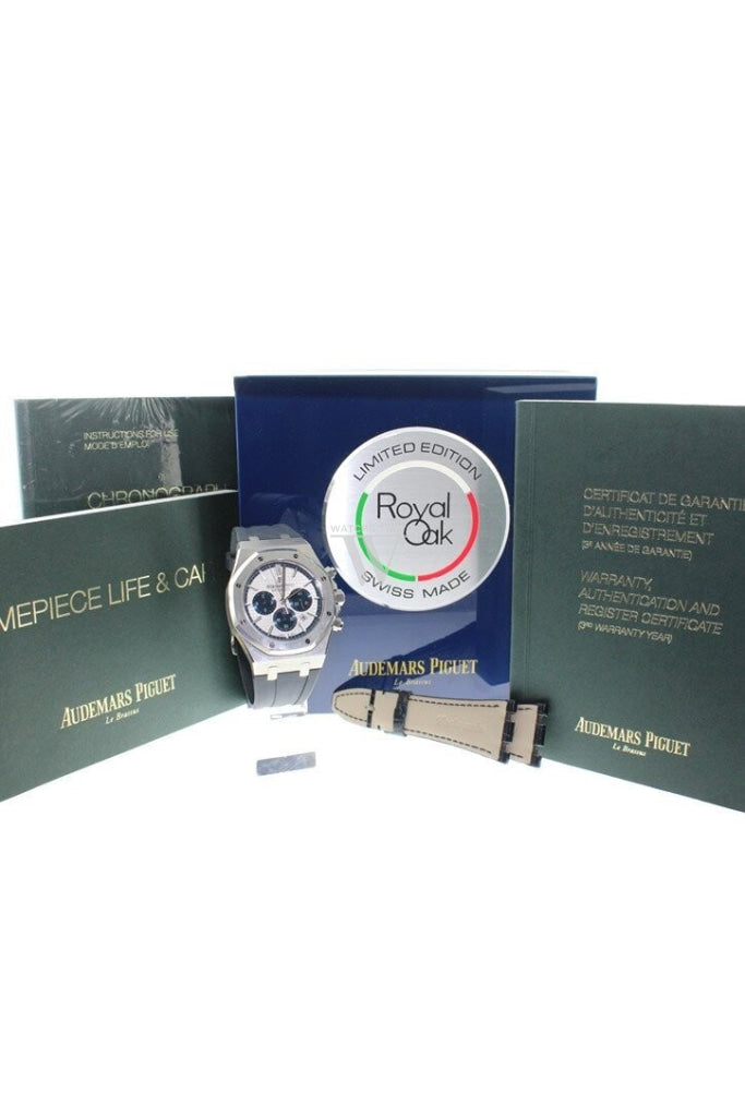 Audemars Piguet Limited Edition Royal Oak Silver Dial Rubber Chronograph Mens Watch