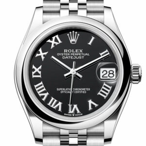 Rolex Datejust 31 Black Roman Jubilee Ladies Watch 278240 278240-0002