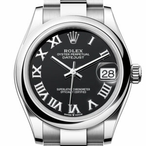 Copy of Rolex Datejust 31 Black Roman  Dial Oyster Ladies Watch 278240 278240-0001