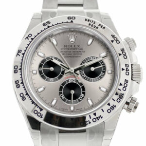 Rolex Cosmograph Daytona Steel And Black Dial White Gold Oyster Mens Watch 116509