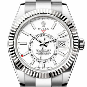 Rolex Sky Dweller 42 White Dial Stainless Steel Oyster Mens Watch 336934