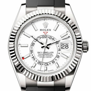 Rolex Sky Dweller 42 Intense White Dial White Gold Mens Watch 336239