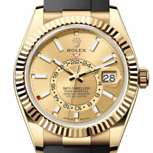 Rolex Sky Dweller 42 Champagne Dial Yellow Gold Mens Watch 336238