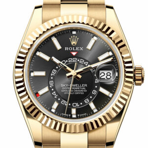 Rolex Sky Dweller 42 Black Dial Yellow Gold Oyster Mens Watch 336238Rolex Sky Dweller 42 Black Dial Yellow Gold Oyster Mens Watch 336238