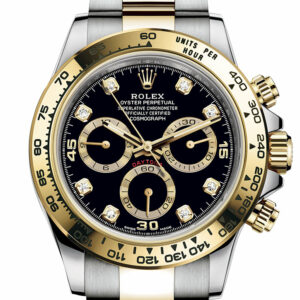 Rolex Daytona 40 Black Dial Two Tone Oyster Men's Watch 116503