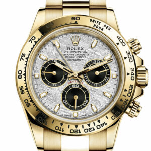 Rolex Cosmograph Daytona Meteorite Dial Yellow Gold Men's Watch 116519LN