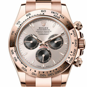 Rolex Daytona 40 Sundust and bright Black Dial Rose Gold Mens Watch 126505