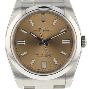 Rolex Date 36 Smooth White Grape Dial Stainless Steel Watch 116000