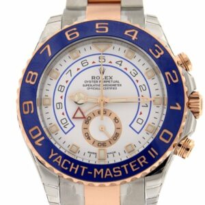 Rolex Yacht-Master Ii 44 18K Rose Gold And Steel Watch 116681 White