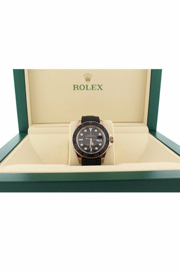 Rolex Yacht-Master 40 Black Dial 18K Rose Gold Mens Watch 116655