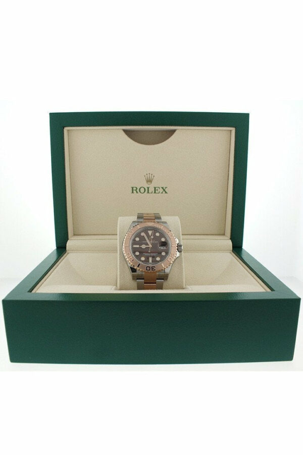 Rolex Yacht-Master 40 Chocolate Dial 18K Rose Gold Mens Watch 116621