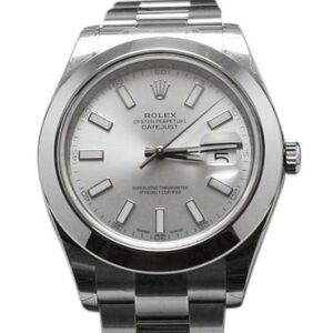 Rolex Datejust Ii 41 Silver Dial Steel Mens Watch 116300