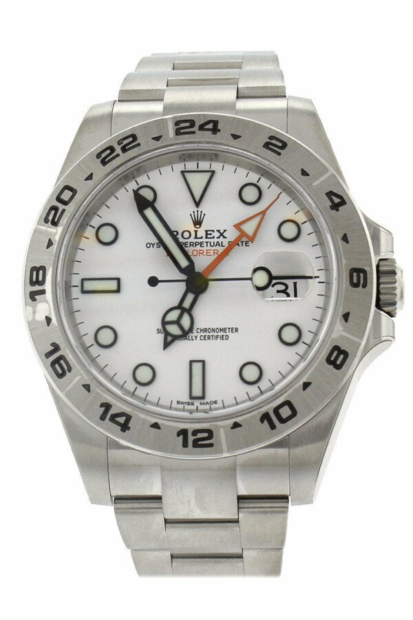 Rolex Explorer Ii White Dial Stainless Steel Mens Watch 216570