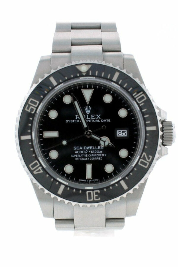 Rolex Sea Dweller Deepsea 44 Deep Black Dial Stainless Steel Mens Watch 116660