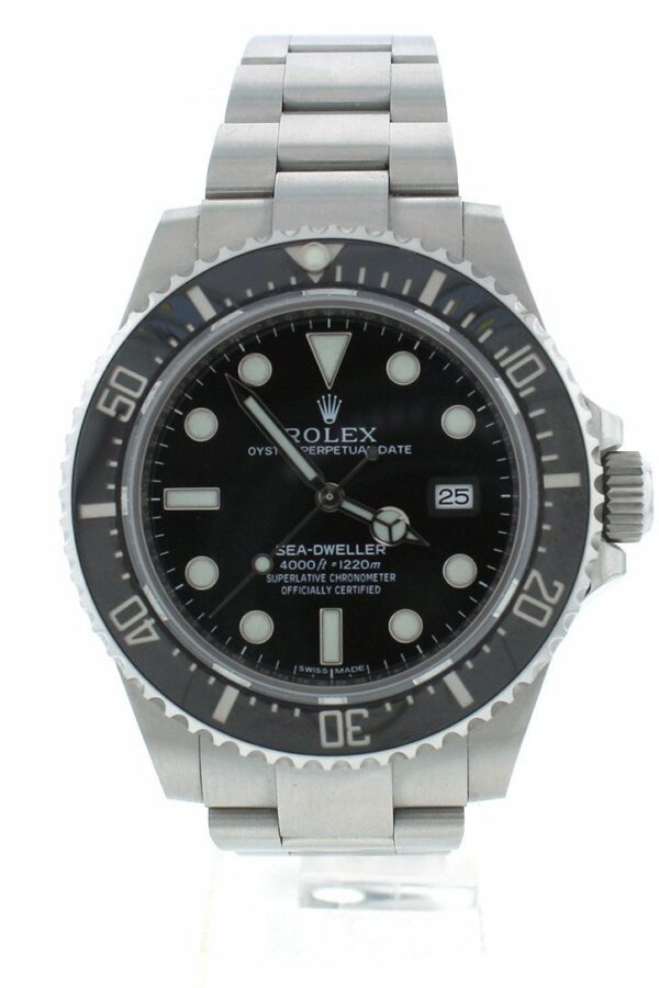 Rolex Sea Dweller Deepsea 44 Deep Black Dial Stainless Steel Mens Watch 116660