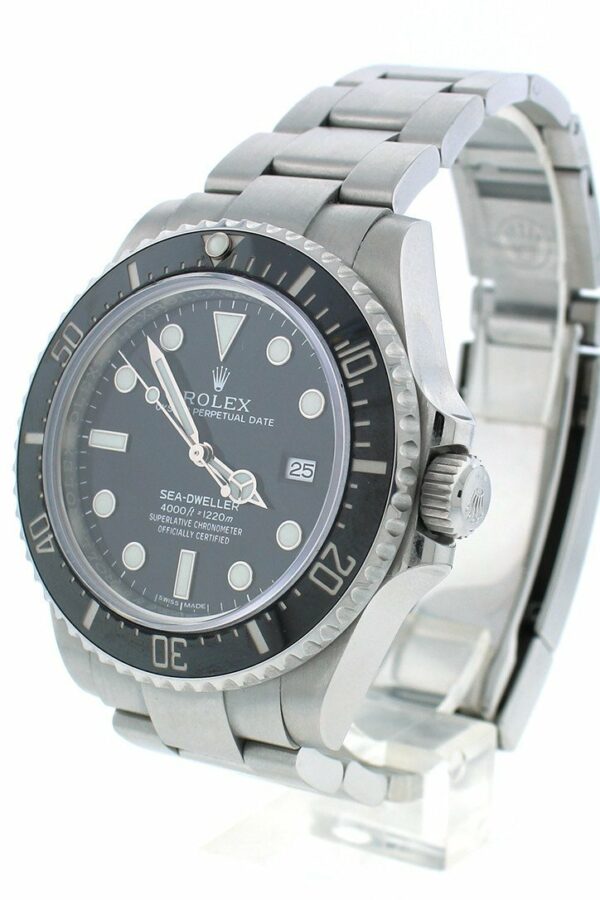 Rolex Sea Dweller Deepsea 44 Deep Black Dial Stainless Steel Mens Watch 116660