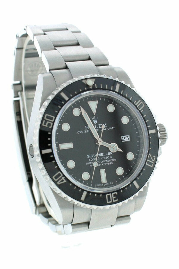 Rolex Sea Dweller Deepsea 44 Deep Black Dial Stainless Steel Mens Watch 116660