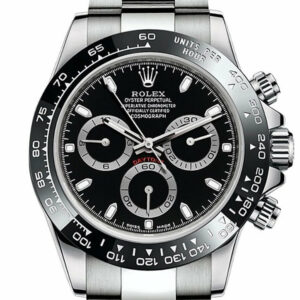 Rolex Cosmograph Daytona 40 Black Dial Stainless Steel Oyster Mens Watch 116500Ln