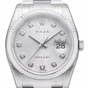 Rolex Datejust 36 Silver Jubilee Diamond Dial Steel And 18K Gold Mens Watch 116234