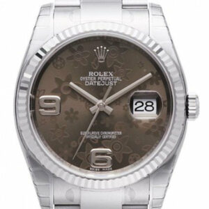 Rolex Datejust 36 Bronze Floral Dial Steel And 18K Gold Ladies Watch 116234